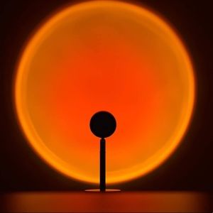 Sunrise Sunset LED Projection Lamp Night Light Red